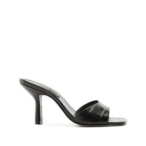 Schutz Posseni Sandal Crocodile Effect Leather